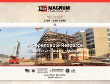 Tablet Screenshot of magnumcontracting.com